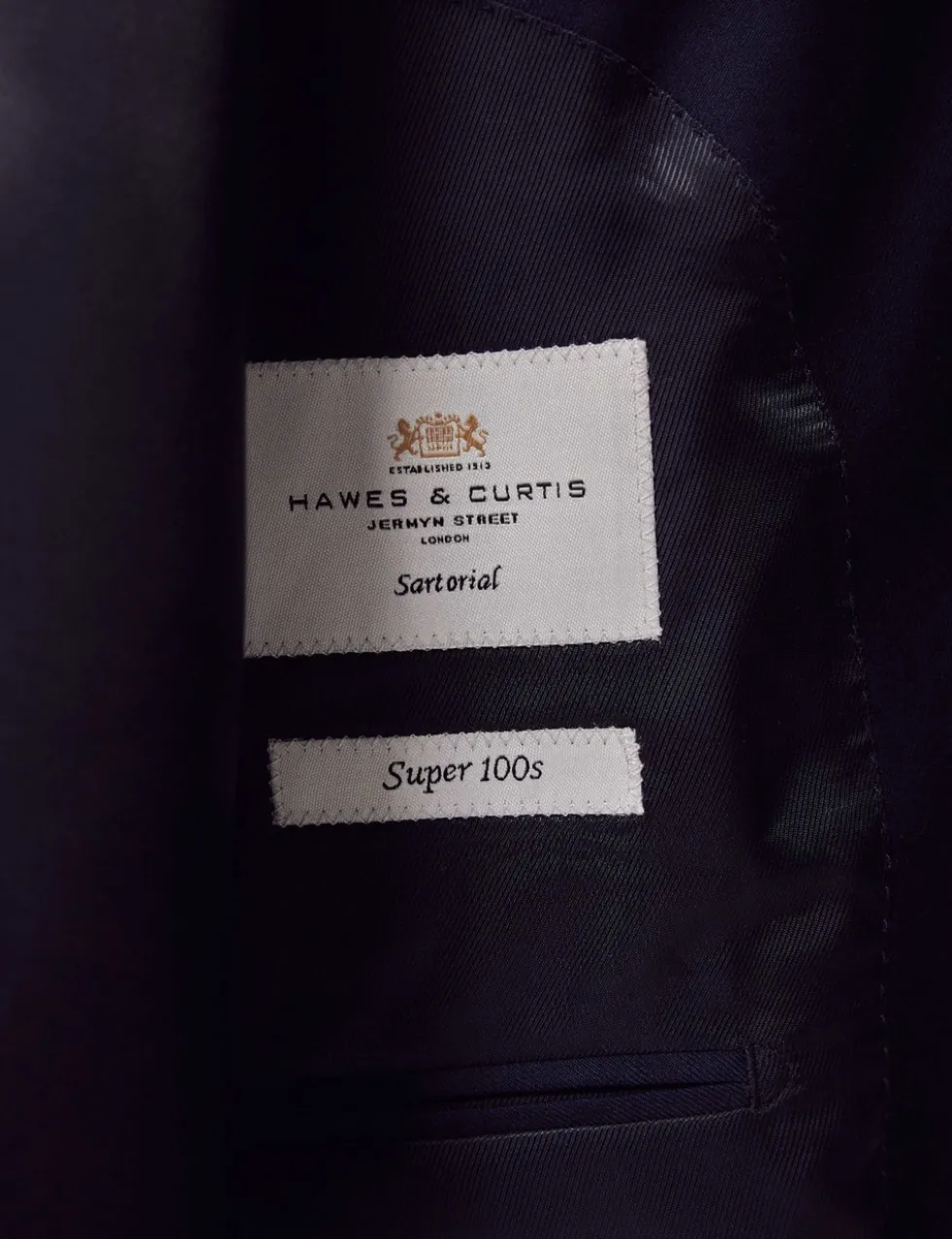 Slim Fit Pure Wool Twill Suit Jacket