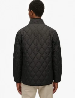 Slim Fit Quilted Funnel Neck Estate Jacket