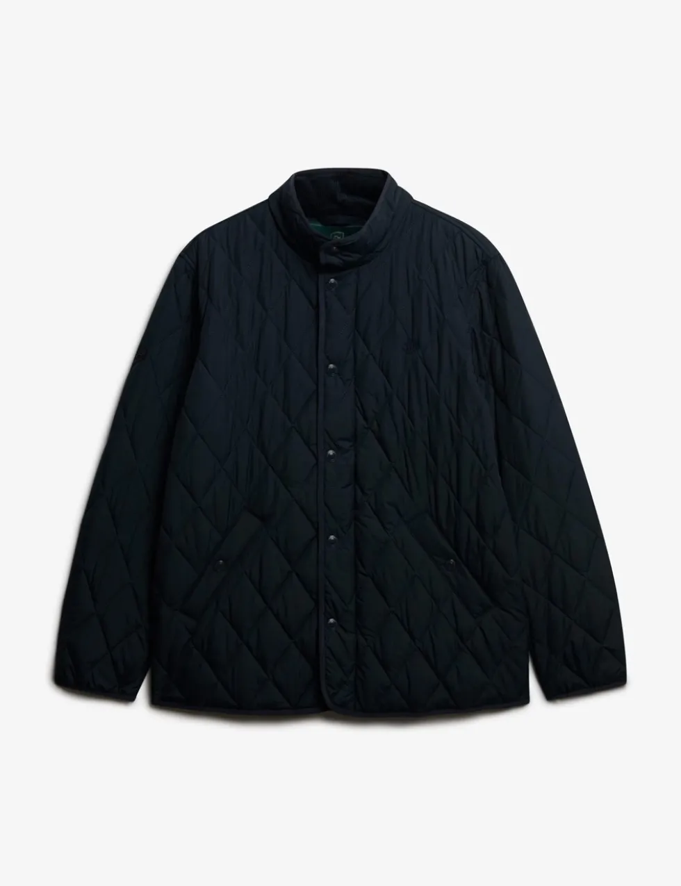 Slim Fit Quilted Funnel Neck Estate Jacket
