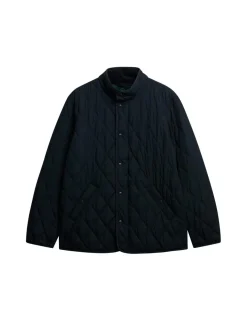 Slim Fit Quilted Funnel Neck Estate Jacket