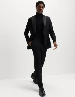 Slim Fit Stretch Tuxedo Trousers