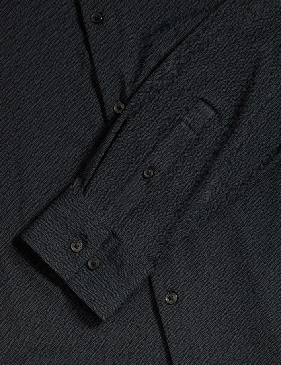 Slim Fit Super Stretch Printed Shirt