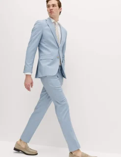 Slim Fit Textured Stretch Suit Jacket