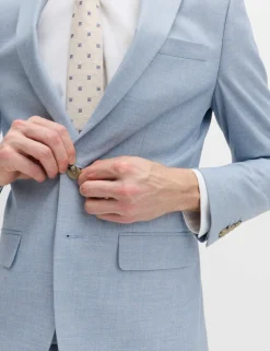 Slim Fit Textured Stretch Suit Jacket