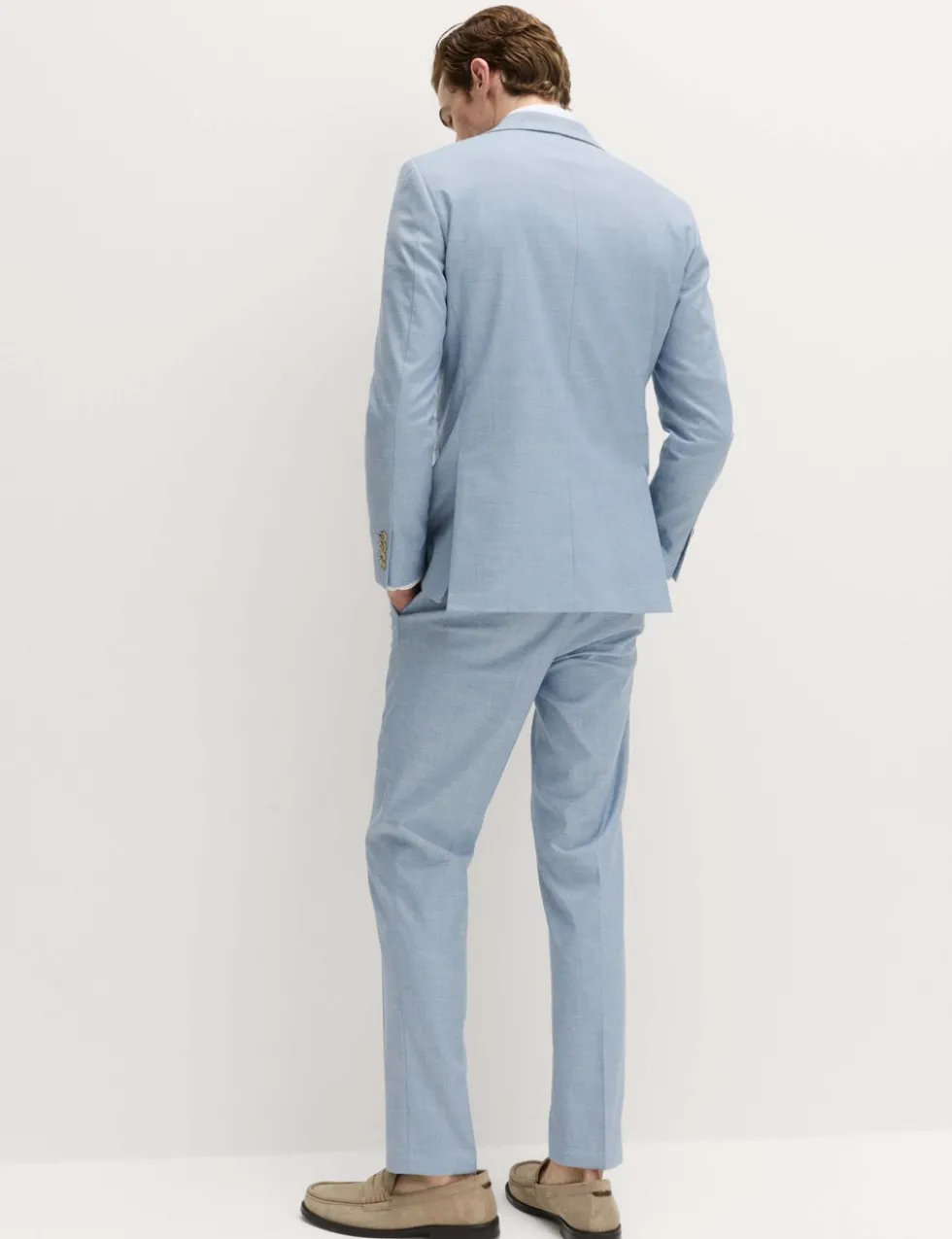 Slim Fit Textured Stretch Suit Jacket
