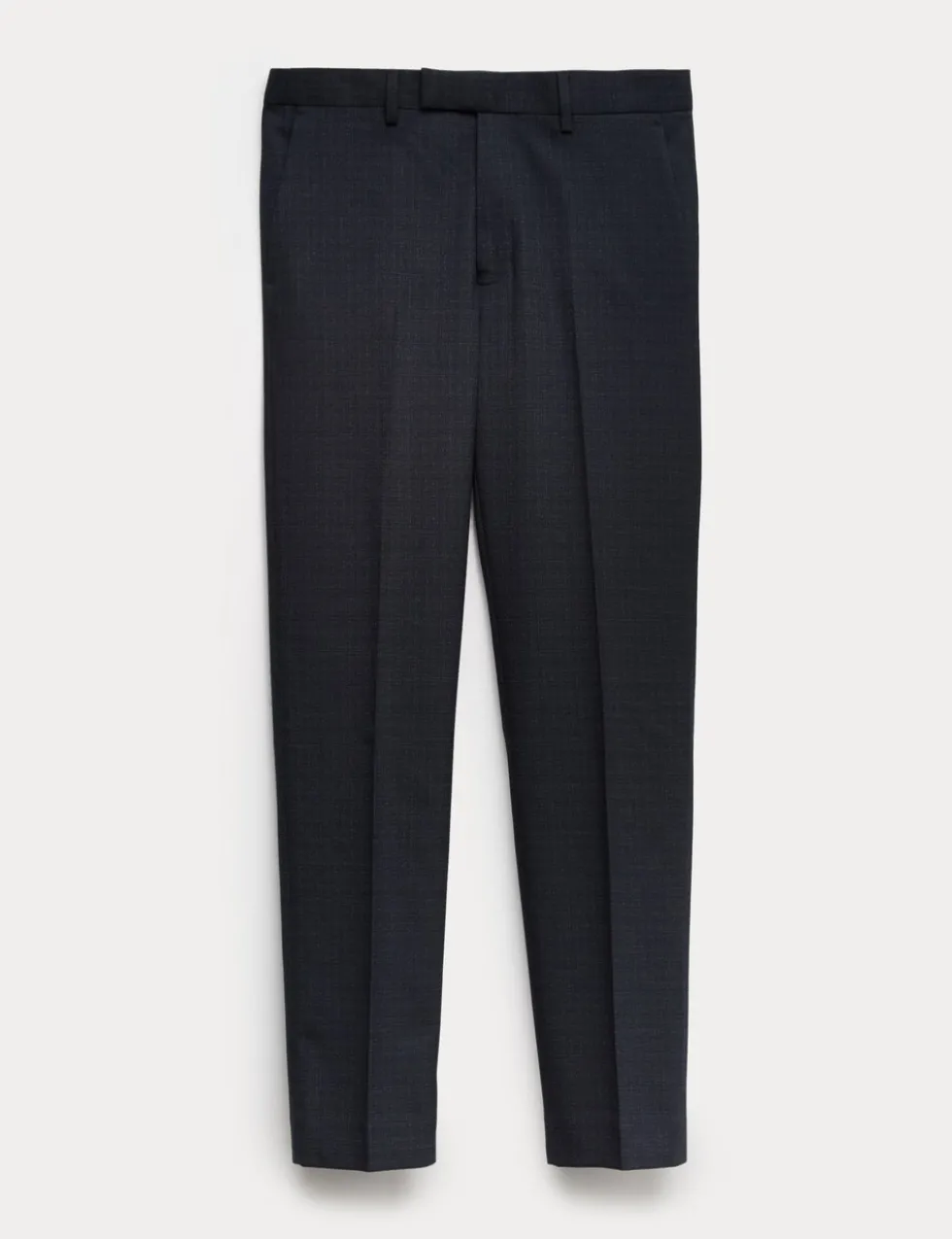 Slim Fit Textured Stretch Suit Trousers