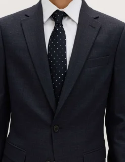 Slim Fit Textured Stretch Jacket