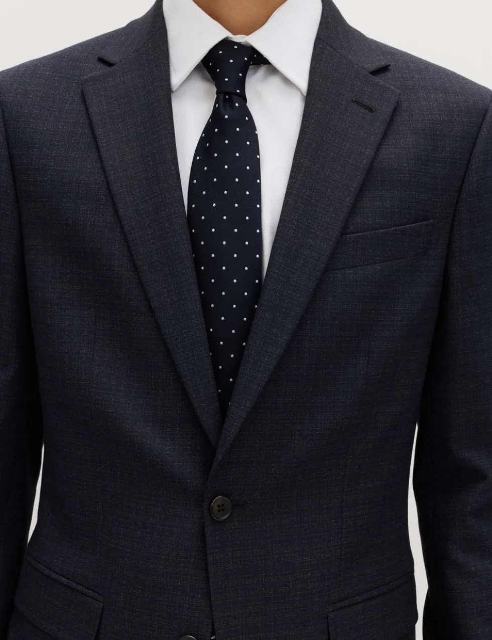 Slim Fit Textured Stretch Jacket