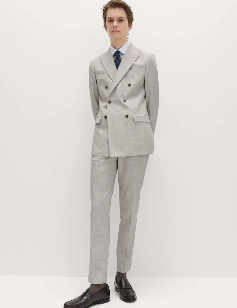 Slim Fit Textured Twill Stretch Suit Jacket