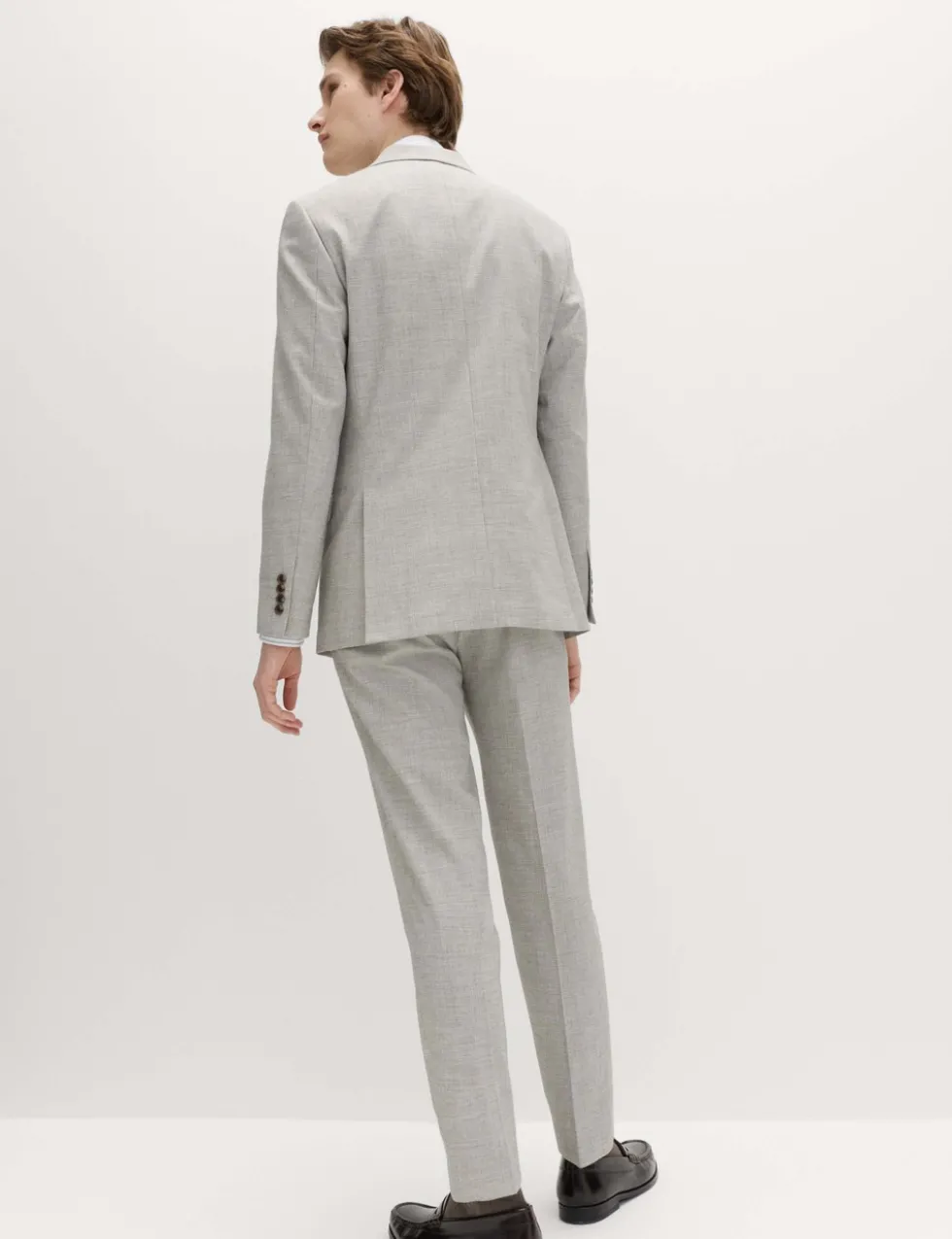 Slim Fit Textured Twill Stretch Suit Jacket