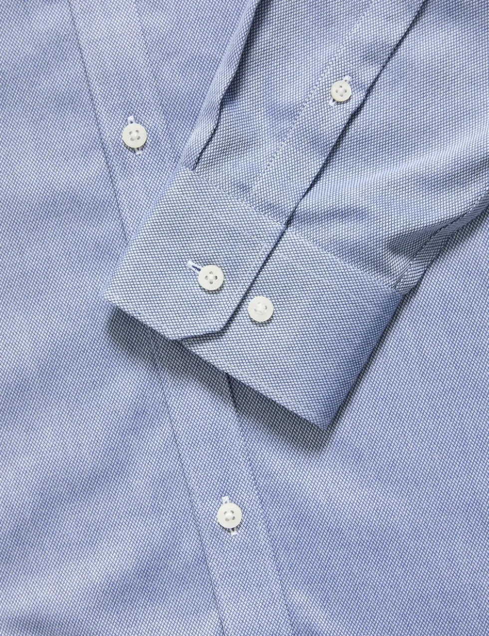 Slim Fit Ultimate Non Iron Pure Cotton Textured Shirt