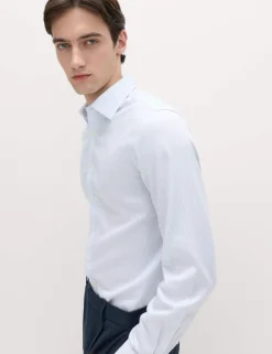 Slim Fit Ultimate Non Iron Cotton Striped Shirt