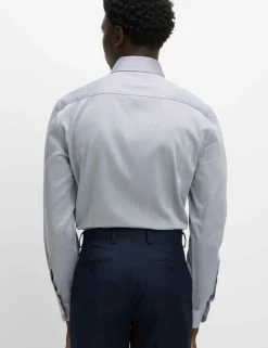 Slim Fit Ultimate Non Iron Pure Cotton Textured Shirt