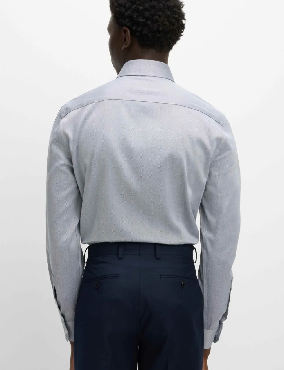 Slim Fit Ultimate Non Iron Pure Cotton Textured Shirt