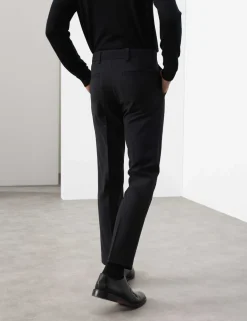 Slim Fit Wool Blend Performance Trousers