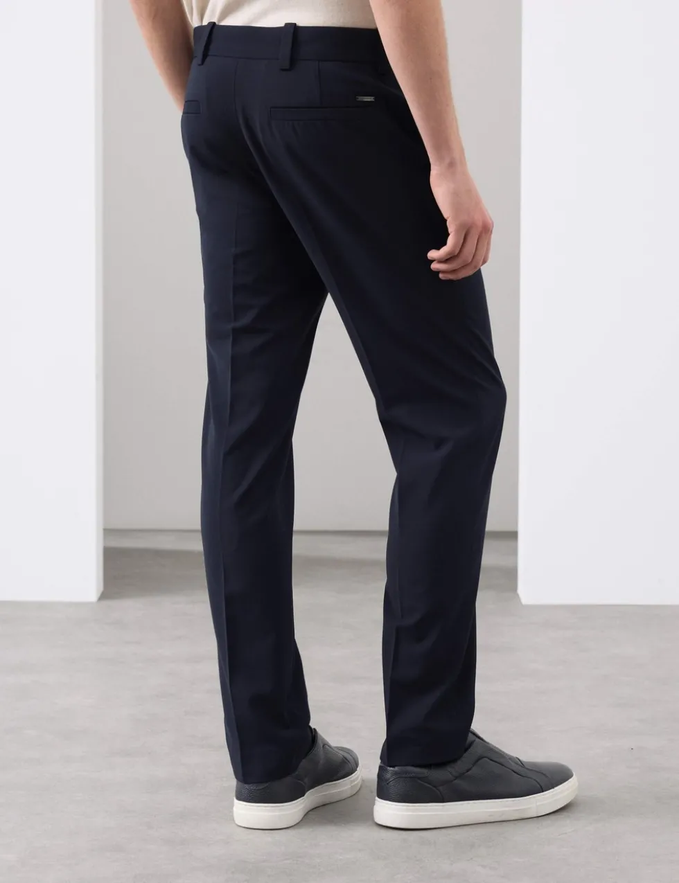 Slim Fit Wool Blend Performance Trousers