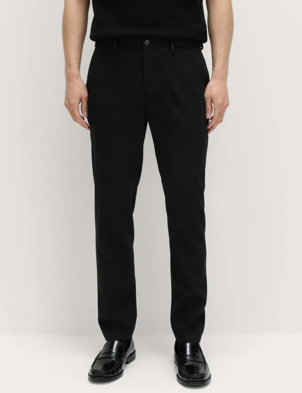 Slim Fit Wool Blend Suit Trousers