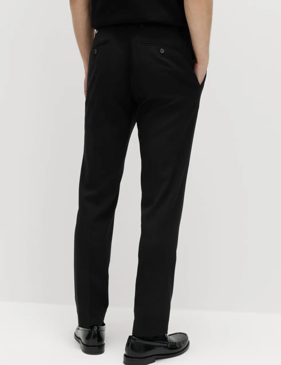 Slim Fit Wool Blend Suit Trousers