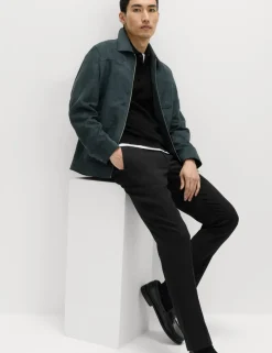 Slim Fit Wool Blend Suit Trousers