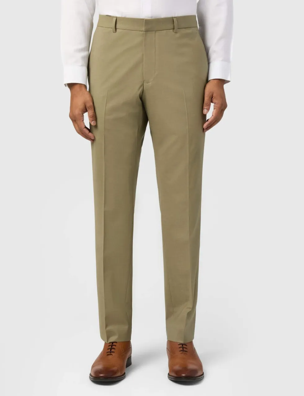 Slim Fit Wool Blend Suit Trousers