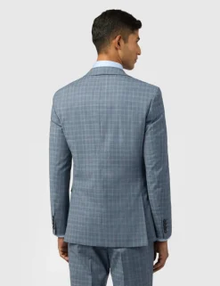 Slim Fit Wool Rich Check Blazer