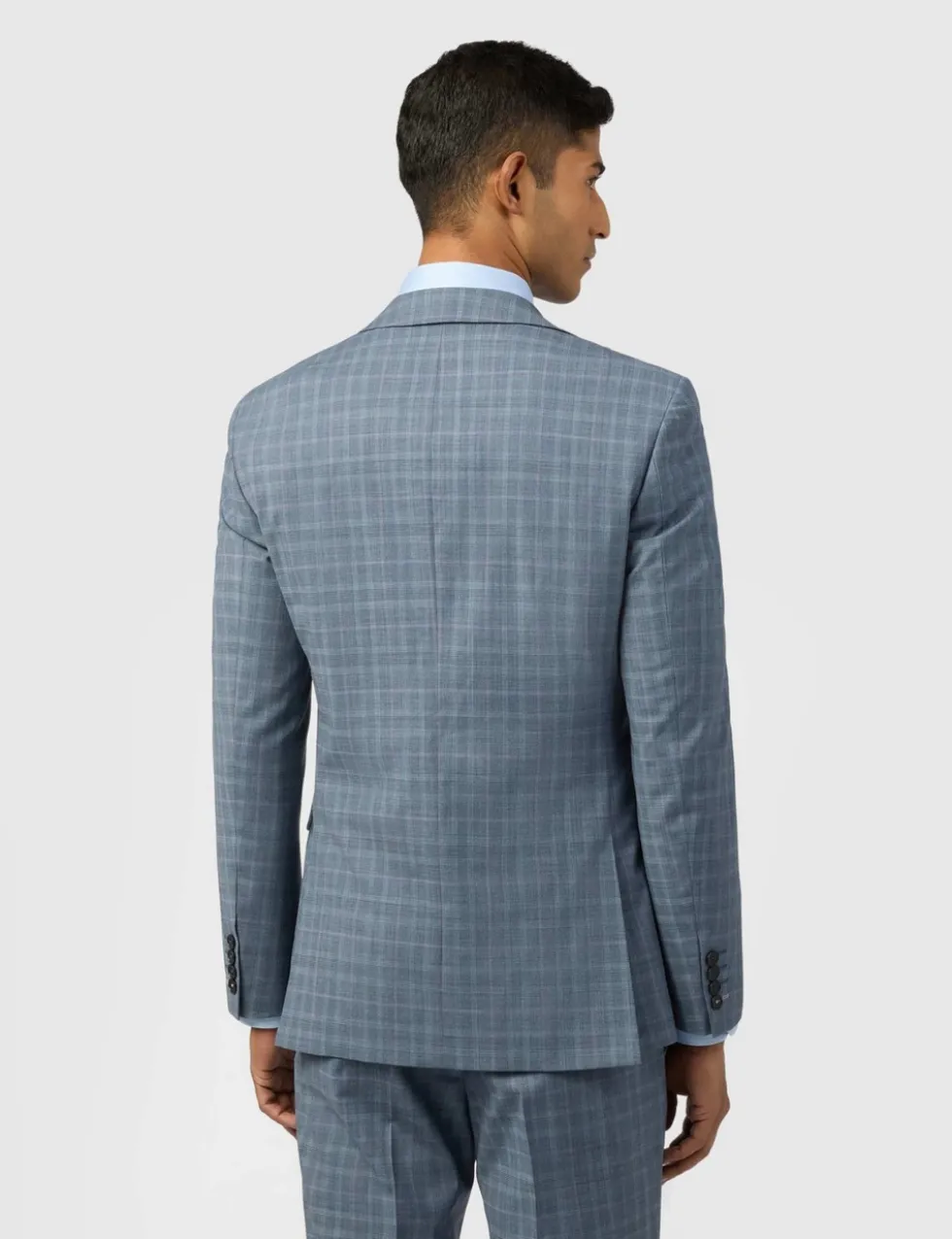 Slim Fit Wool Rich Check Blazer