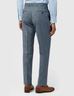 Slim Fit Wool Rich Check Durable Suit Trousers