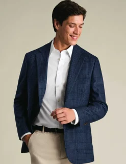Slim Fit Wool Rich Check Suit Jacket