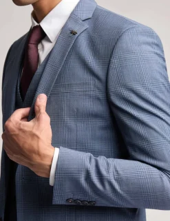 Slim Fit Wool Rich Check Suit Jacket
