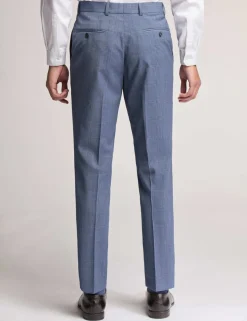 Slim Fit Wool Rich Check Trousers