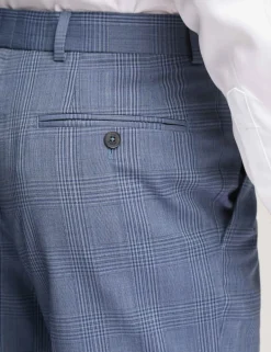 Slim Fit Wool Rich Check Trousers