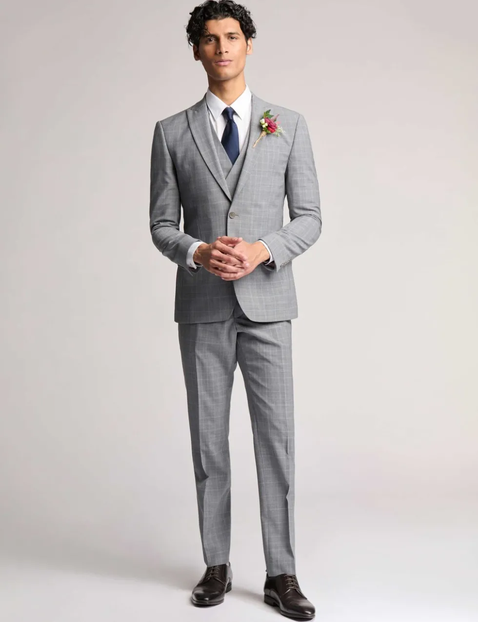 Slim Fit Wool Rich Check Suit Jacket