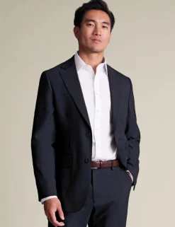 Slim Fit Wool Rich Pinstripe Suit Jacket