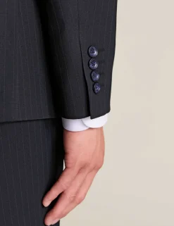 Slim Fit Wool Rich Pinstripe Suit Jacket