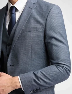 Slim Fit Wool Rich Puppytooth Suit Jacket
