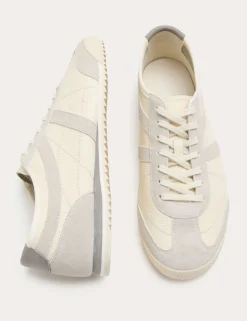 Slimline Leather Trainers