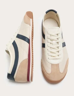 Slimline Leather Trainers
