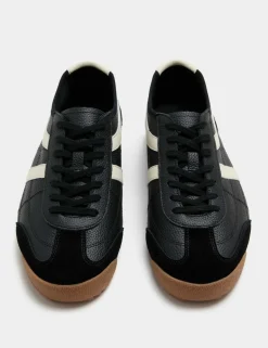 Slimline Leather Trainers