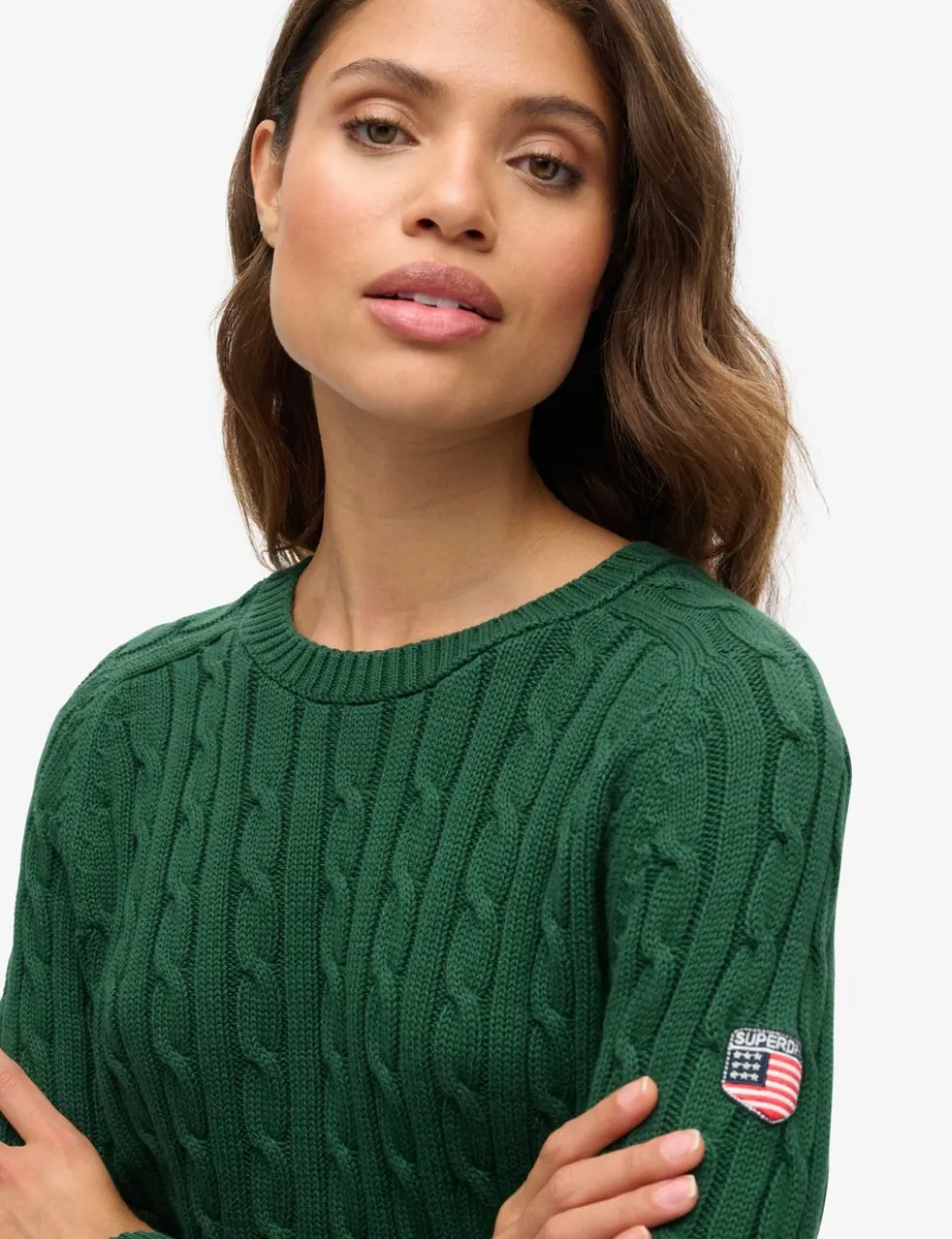 Slouchy Cable Knit Jumper