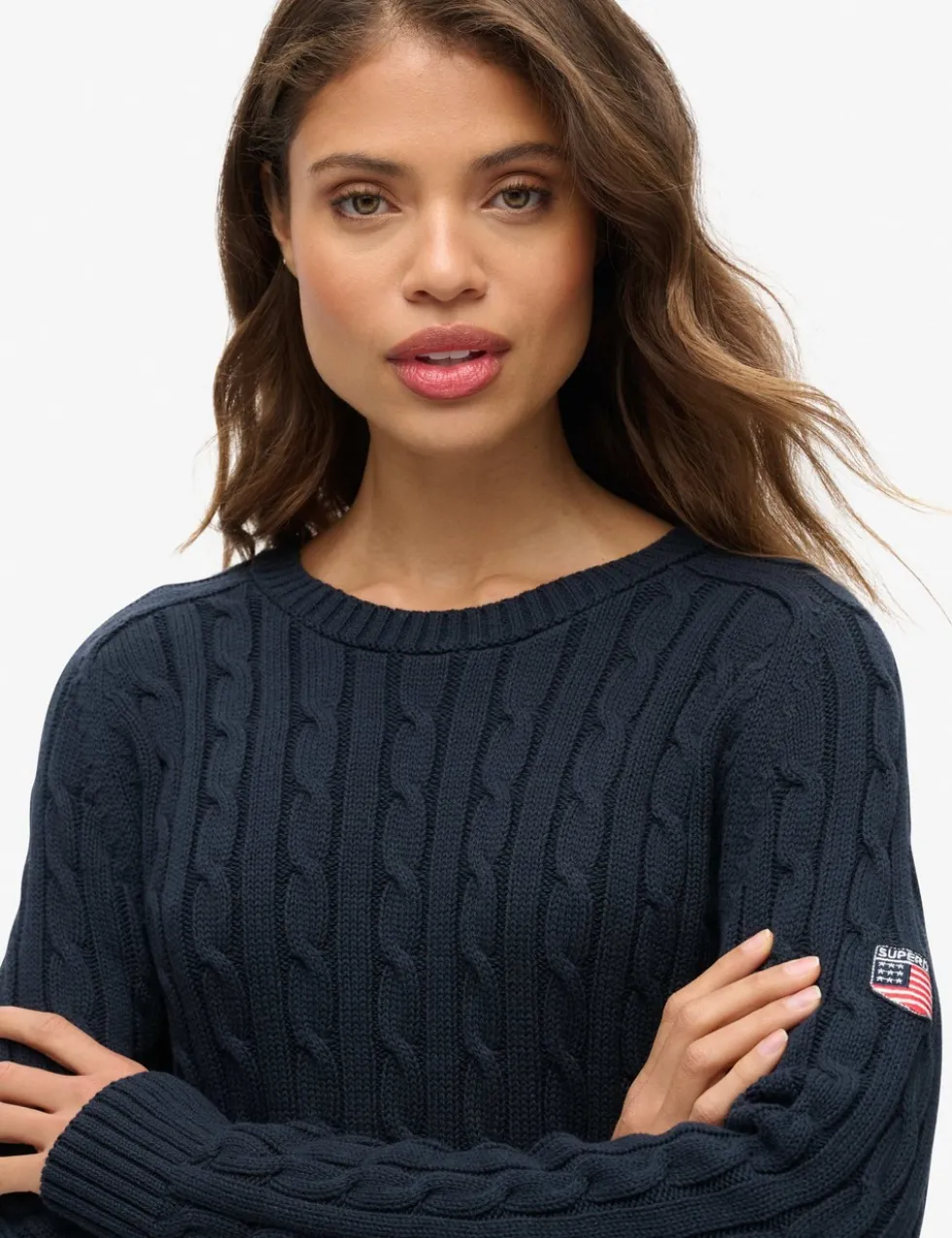 Slouchy Cable Knit Jumper