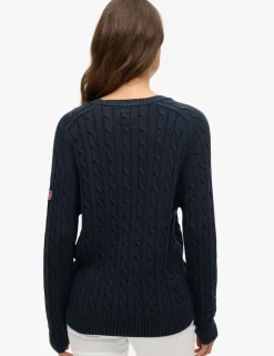 Slouchy Cable Knit Jumper