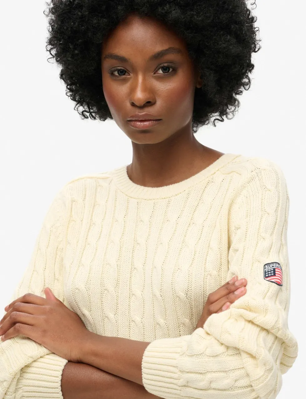 Slouchy Cable Knit Jumper