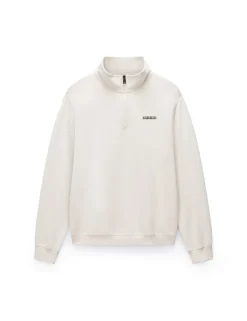 Small Box Pure Cotton Half Zip Sweatshirt