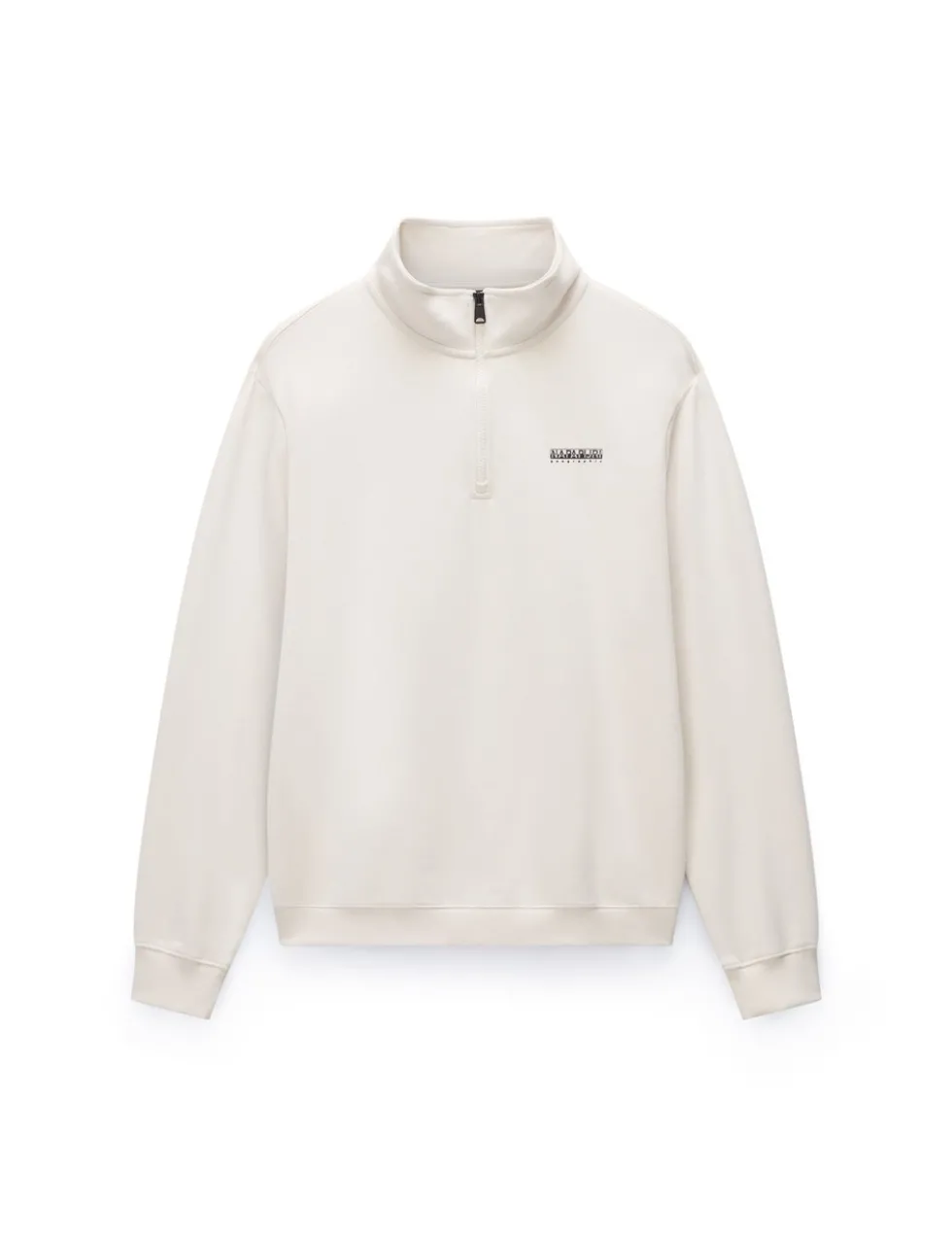 Small Box Pure Cotton Half Zip Sweatshirt