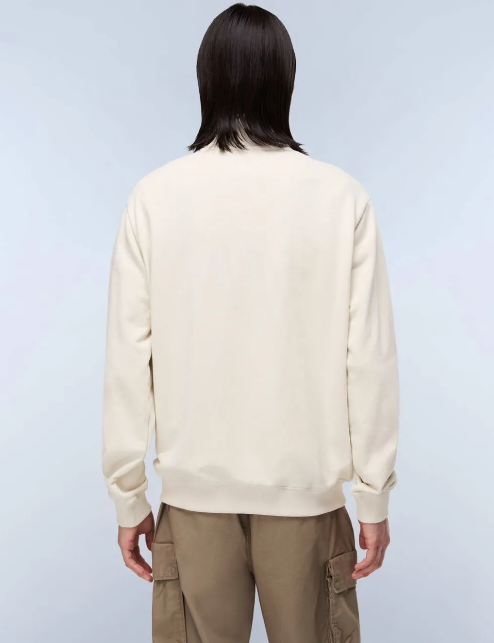 Small Box Pure Cotton Half Zip Sweatshirt