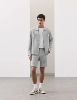 Smart Seersucker Stretch Shorts