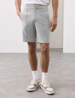 Smart Seersucker Stretch Shorts