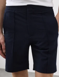 Smart Seersucker Stretch Shorts