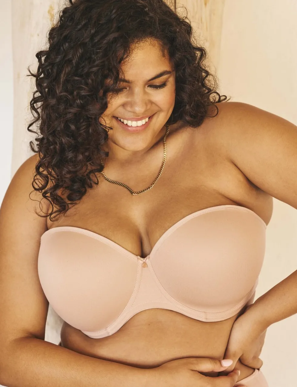 Smooth Wired Moulded Strapless Bra DD-J