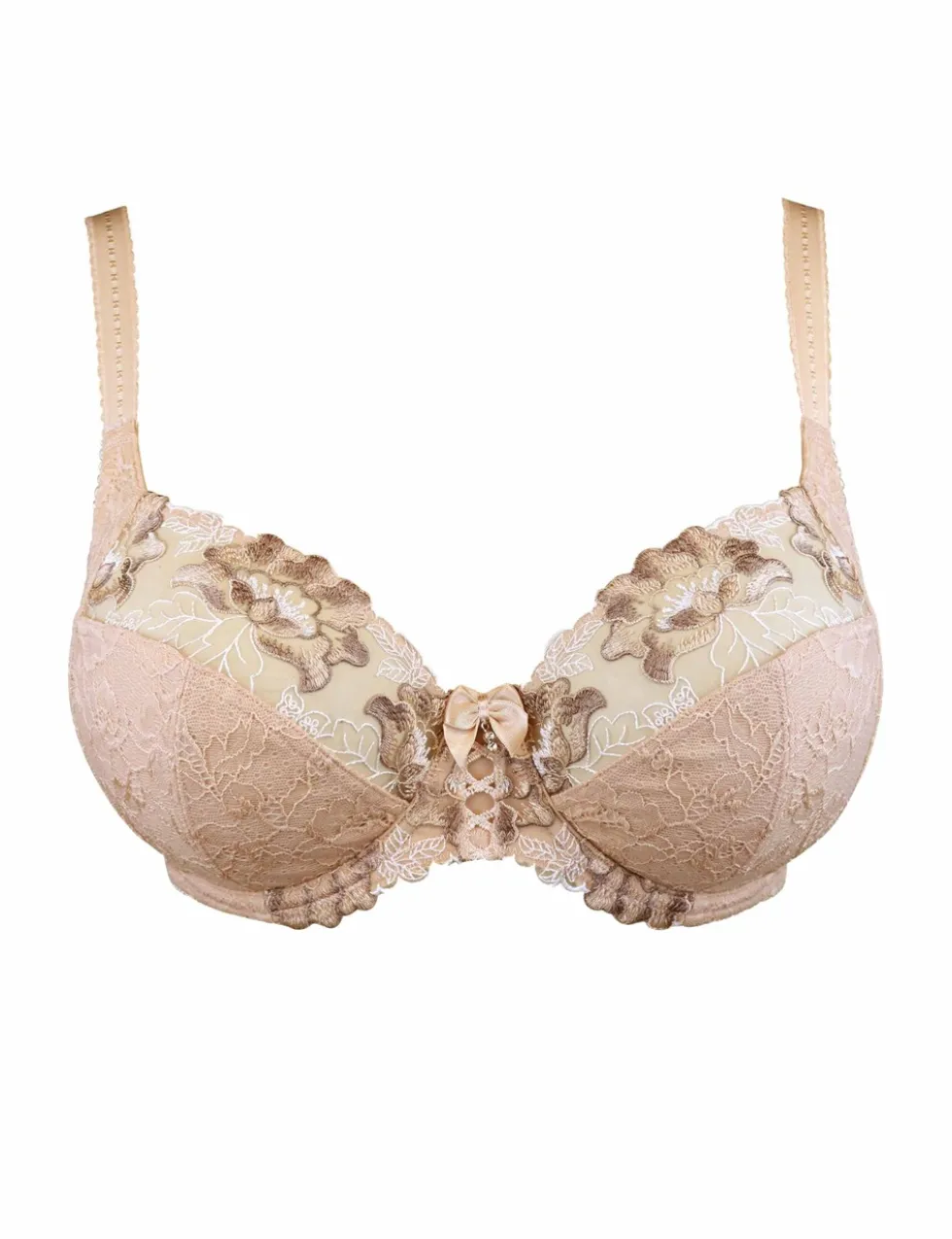Sofia Lace Embroidered Side Support Bra (D-J)